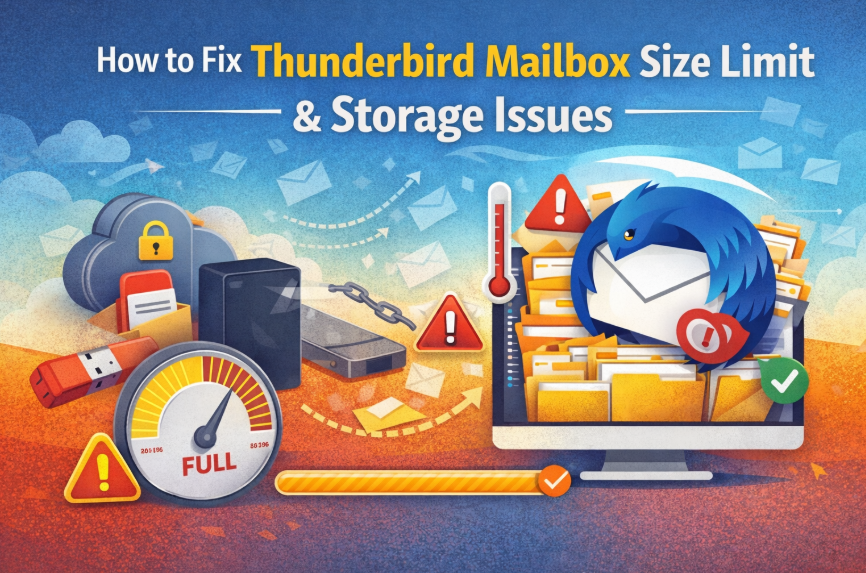 how to fix thunderbird mailbox size limit and storage issues